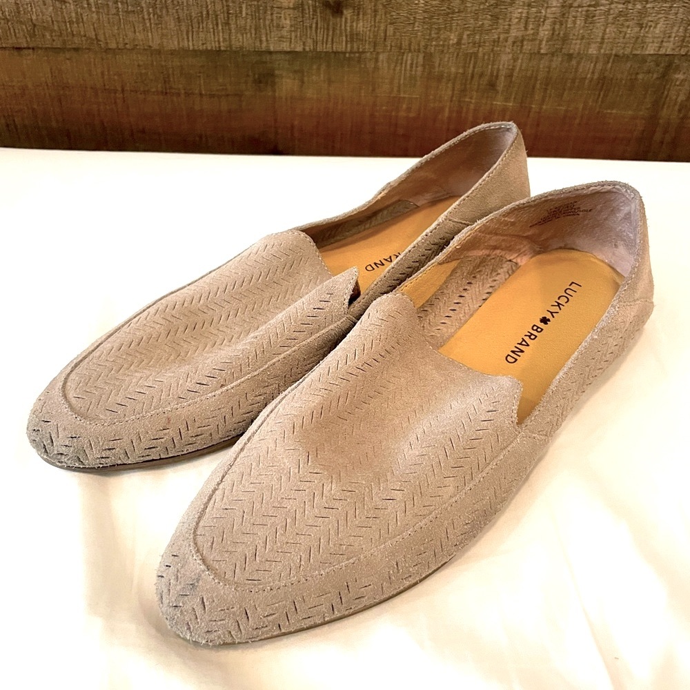 Lucky Brand Brogan Suede Loafers